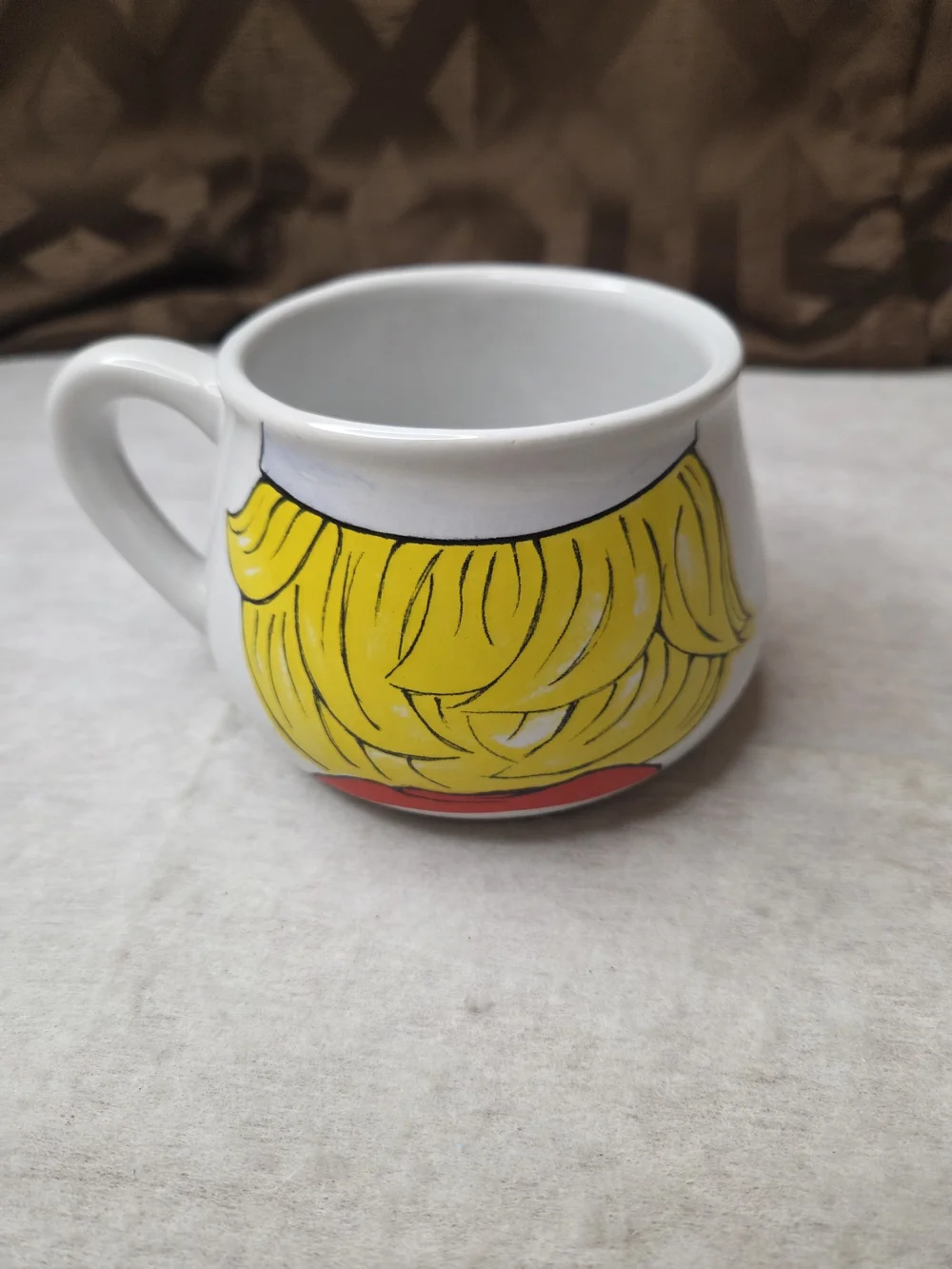Vintage Campbells Ceramic White Novelty Child Face Coffee Mug